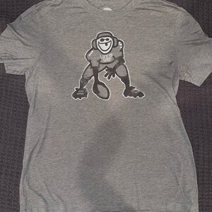 Gray Men's Life is Good Football T-Shirt